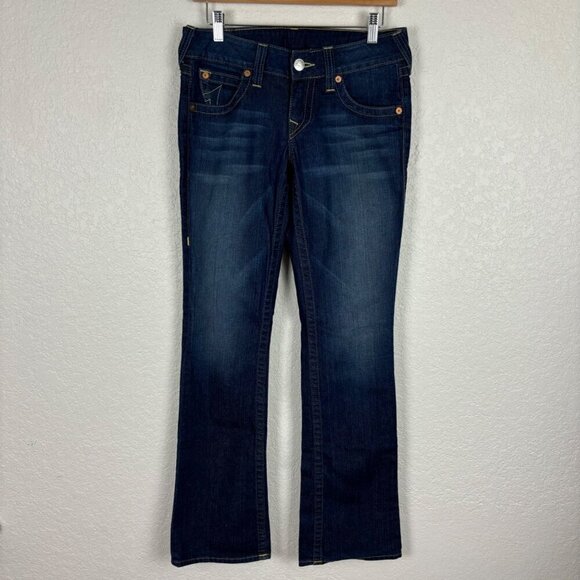 True Religion Denim - True Religion Bootcut Low Rise Dark Wash Womens Jeans Size 28‎